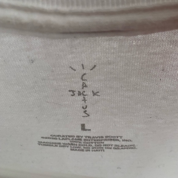 White Cactus Jack Travis Scott Tee - Picture 2 of 2